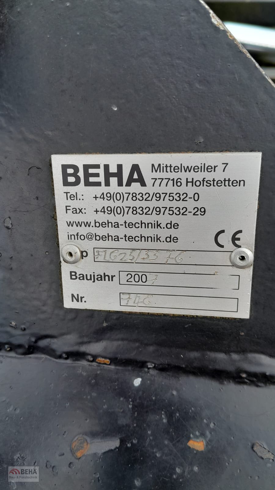 Sonstige Forsttechnik του τύπου BEHA FLG 25/55F6, Gebrauchtmaschine σε Steinach (Φωτογραφία 3)