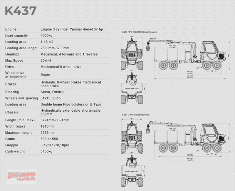 Sonstige Forsttechnik del tipo Country Kinetic 437 8x8 / 550Master, Neumaschine en Rottenburg a.d. Laaber (Imagen 13)