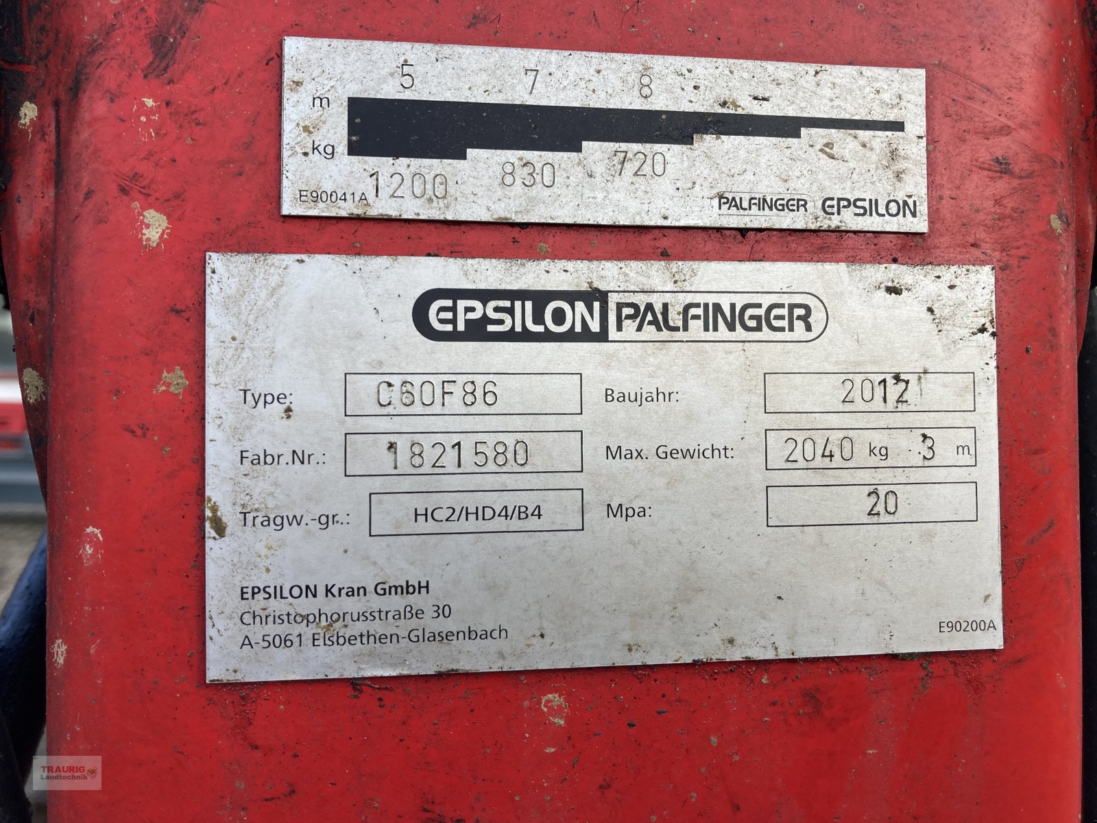 Sonstige Forsttechnik a típus Epsilon C60F86, Gebrauchtmaschine ekkor: Mainburg/Wambach (Kép 2)