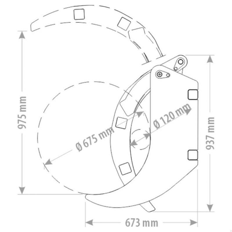 Sonstige Forsttechnik del tipo FK Machinery Skovtang Enkel Arm, Gebrauchtmaschine en Vinderup (Imagen 2)