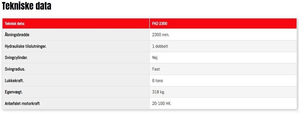 Sonstige Forsttechnik tip Fransgard FHZ-2300 skovtang, Gebrauchtmaschine in Vrå (Poză 5)