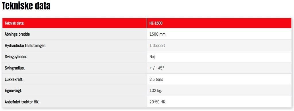 Sonstige Forsttechnik του τύπου Fransgard HZ skovtang 150-230 cm., Gebrauchtmaschine σε Vrå (Φωτογραφία 6)