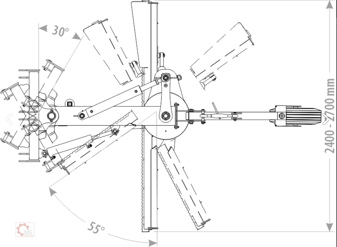 Sonstige Forsttechnik typu MS Planierschild Wegehobel Hydraulische Verstellung, Neumaschine v Tiefenbach (Obrázok 2)