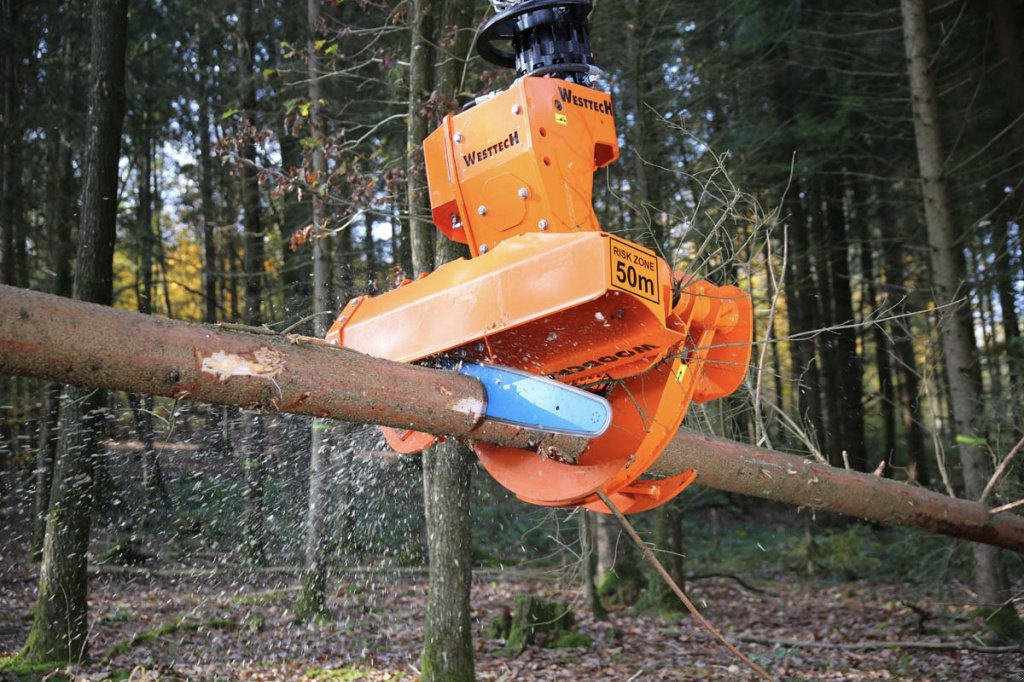 Sonstige Forsttechnik типа westtech CS 510 Crane Greifersäge, Neumaschine в Petting (Фотография 4)