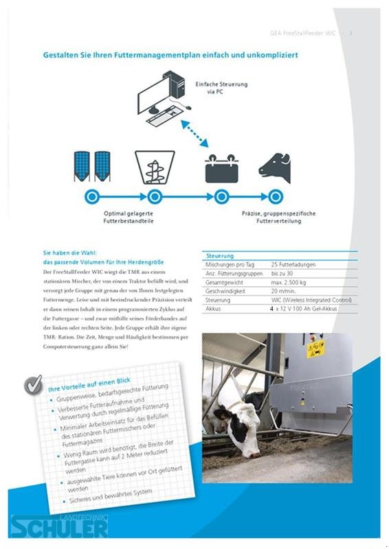 Sonstige Fütterungstechnik typu GEA Farm Technologies FreestallFeeder F2000, Gebrauchtmaschine v St. Märgen (Obrázek 19)