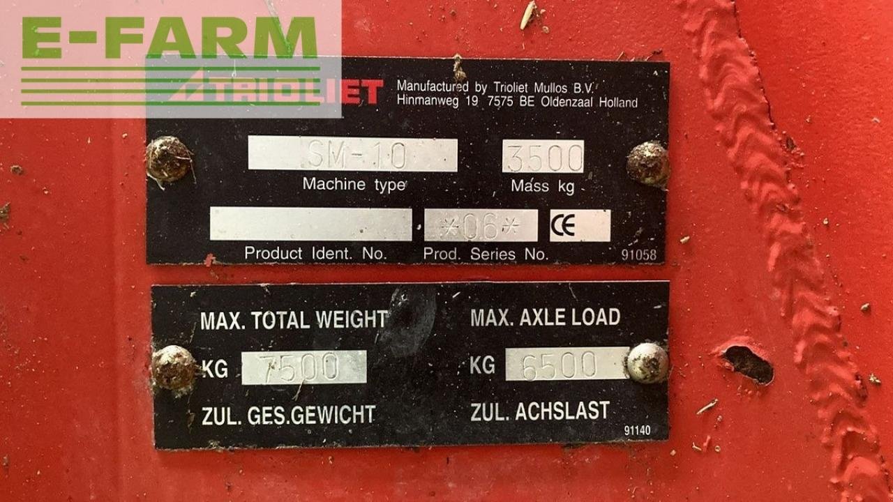 Sonstige Fütterungstechnik от тип Trioliet solomix 1000 futtermischwagen, Gebrauchtmaschine в SANKT MARIENKIRCHEN BEI SCHÄRDING (Снимка 5)