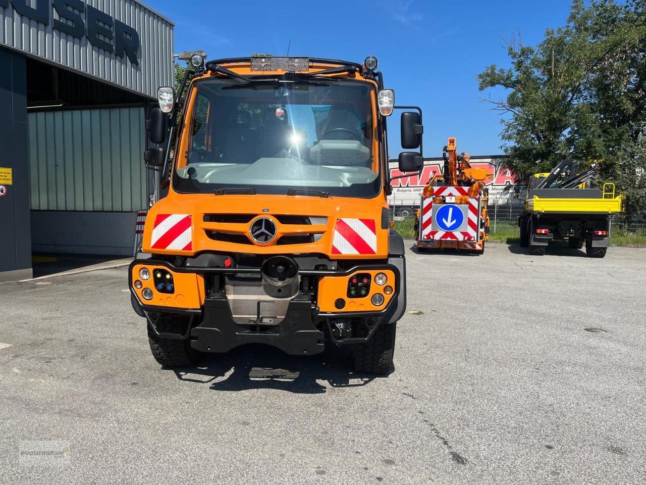 Sonstige Gartentechnik & Kommunaltechnik Türe ait Mercedes-Benz Mercedes Benz Unimog U 427 Top Ausstattung, Gebrauchtmaschine içinde Hengersberg (resim 2)