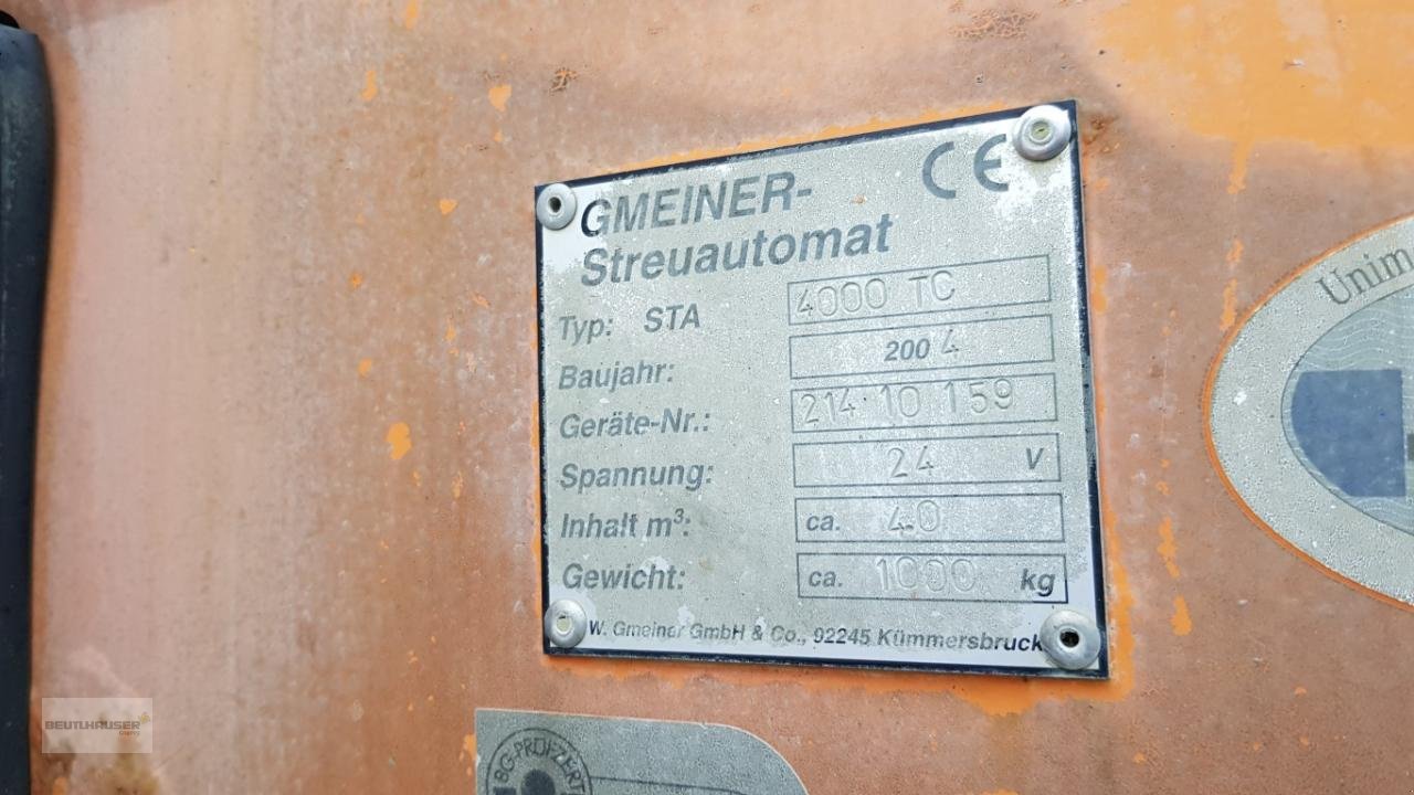 Sonstige Gartentechnik & Kommunaltechnik van het type Sonstige Bucher Gmeiner Streuer STA 4000 TC, Gebrauchtmaschine in Hengersberg (Foto 6)