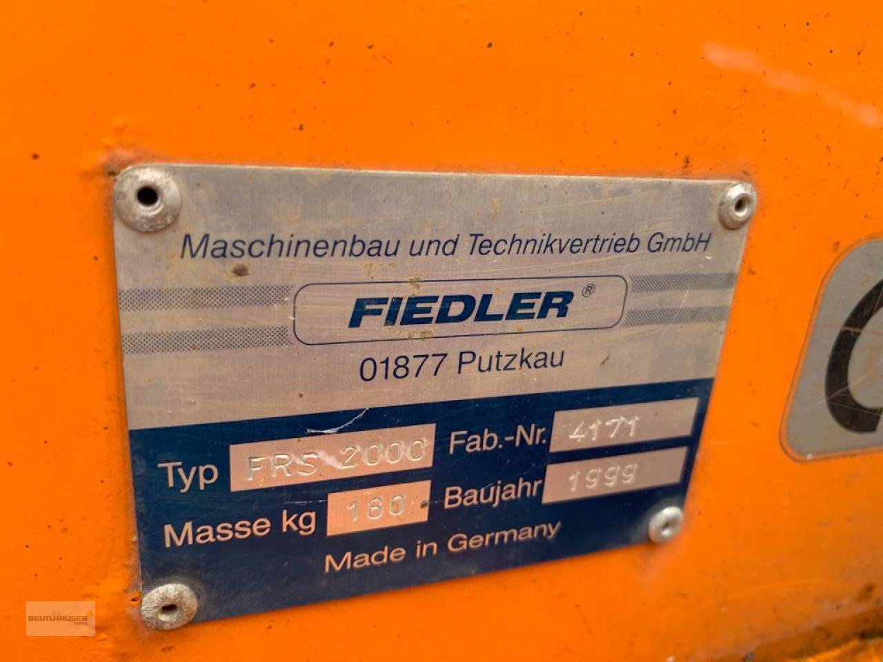 Sonstige Gartentechnik & Kommunaltechnik typu Sonstige Fiedler Schneepflug FRS 2000, Gebrauchtmaschine w Hagelstadt (Zdjęcie 7)