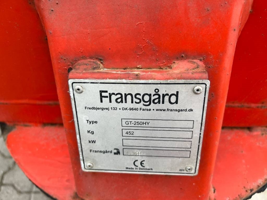 Sonstige Gartentechnik & Kommunaltechnik del tipo Sonstige Fransgård GT 250 HY, Gebrauchtmaschine en Mern (Imagen 5)