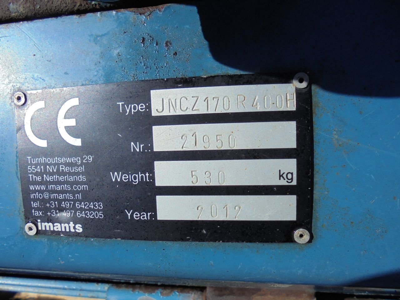 Sonstige Gartentechnik & Kommunaltechnik des Typs Sonstige imants/jnc 170 Z, Gebrauchtmaschine in Hedel (Bild 4)