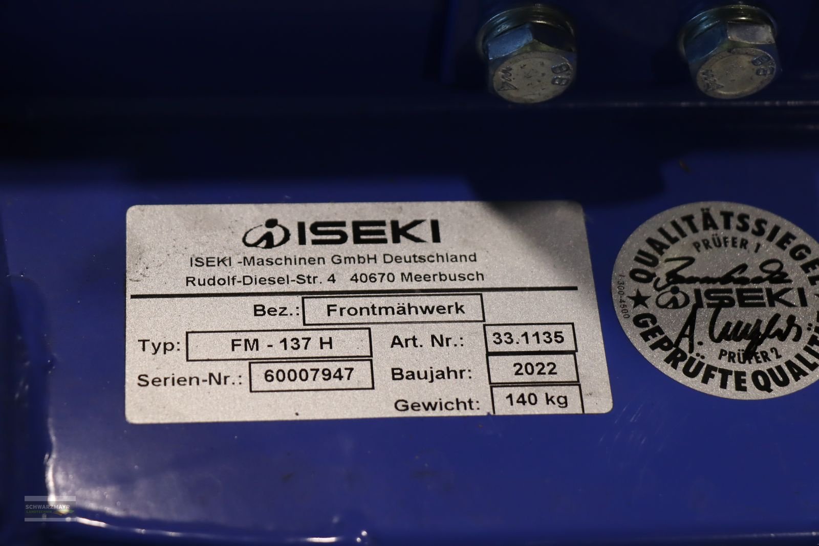 Sonstige Gartentechnik & Kommunaltechnik del tipo Sonstige Iseki FM 137 PRO-H, Neumaschine en Gampern (Imagen 14)