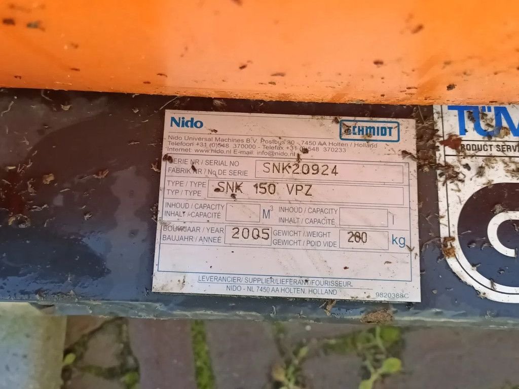 Sonstige Gartentechnik & Kommunaltechnik del tipo Sonstige Nido SNK 150 VPZ, Gebrauchtmaschine en Groningen (Imagen 5)