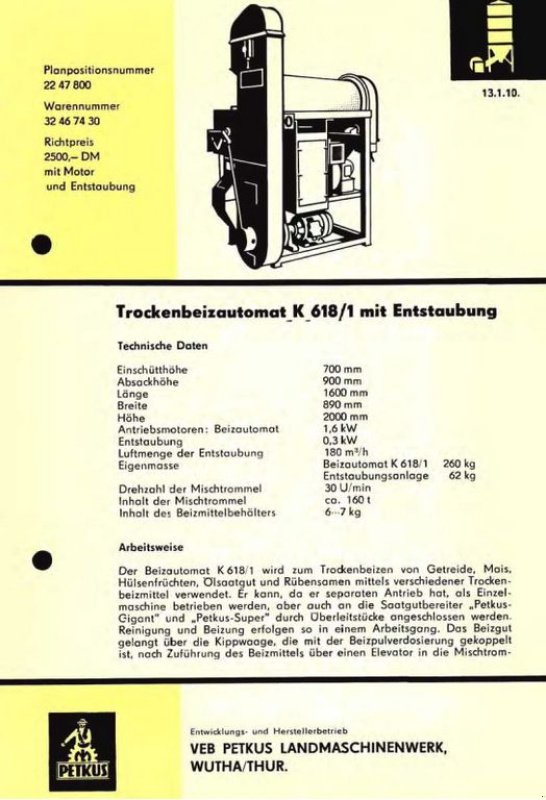 Sonstige Getreidelagertechnik del tipo Petkus K 618/1, Gebrauchtmaschine In Ottenschlag (Immagine 6)