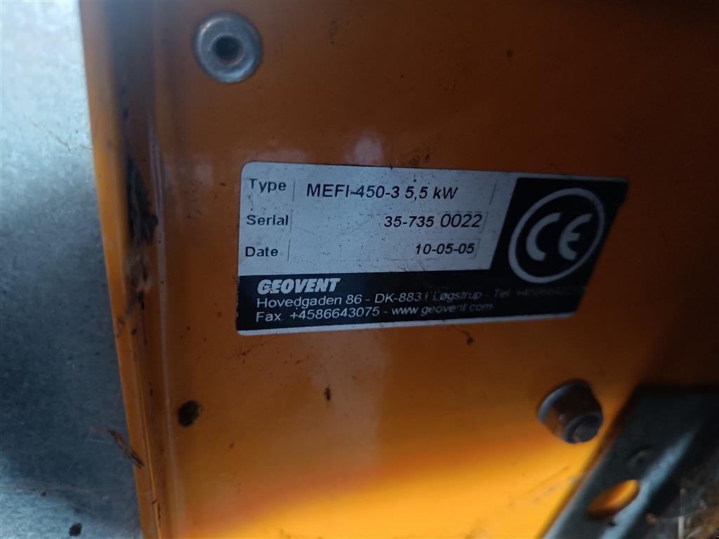 Sonstige Getreidelagertechnik типа Sonstige Udsugningsventilator, Gebrauchtmaschine в Egtved (Фотография 3)