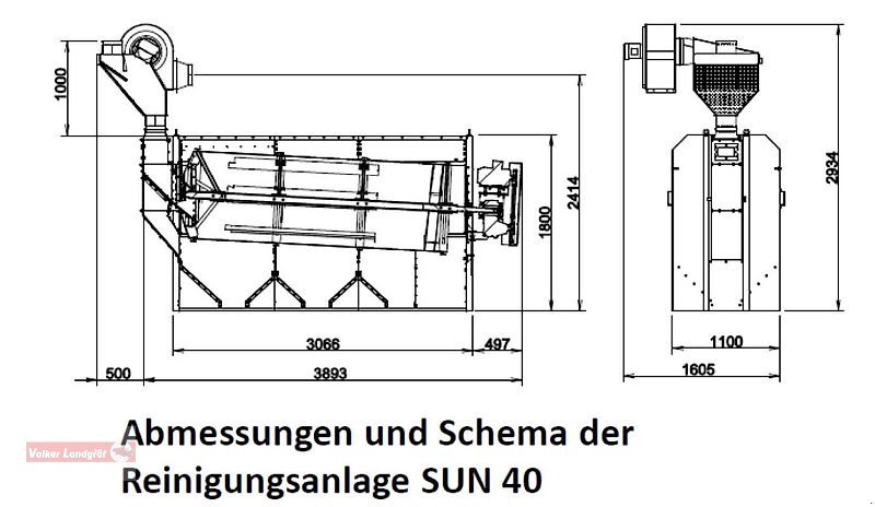 Sonstige Getreidelagertechnik del tipo Unia SUN 40 Trommelsiebreiniger, Neumaschine In Ostheim/Rhön (Immagine 14)