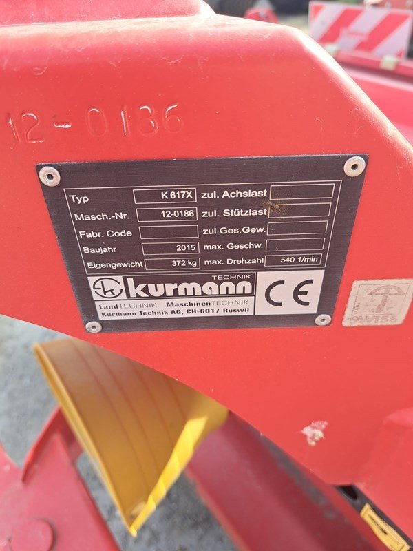 Sonstige Grünlandtechnik & Futtererntetechnik του τύπου Kurmann K 617X, Gebrauchtmaschine σε Susten (Φωτογραφία 5)