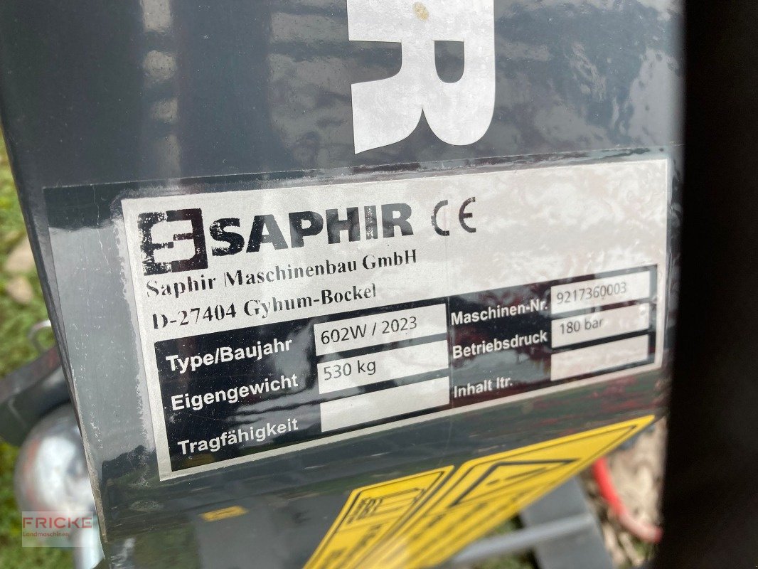 Sonstige Grünlandtechnik & Futtererntetechnik от тип Saphir Perfekt 602W -mit 3-balkigem Striegel-, Neumaschine в Bockel - Gyhum (Снимка 5)