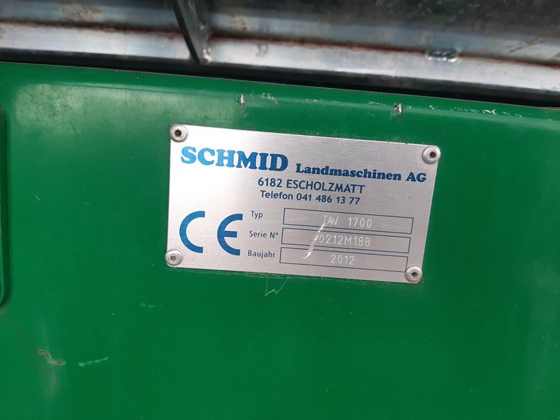 Sonstige Grünlandtechnik & Futtererntetechnik typu Schmid Twister TW 1700, Gebrauchtmaschine v Susten (Obrázok 2)