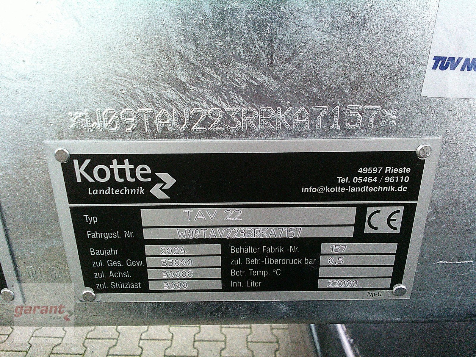 Sonstige Gülletechnik & Dungtechnik van het type Garant Kotte TAV22, Gebrauchtmaschine in Rieste (Foto 4)