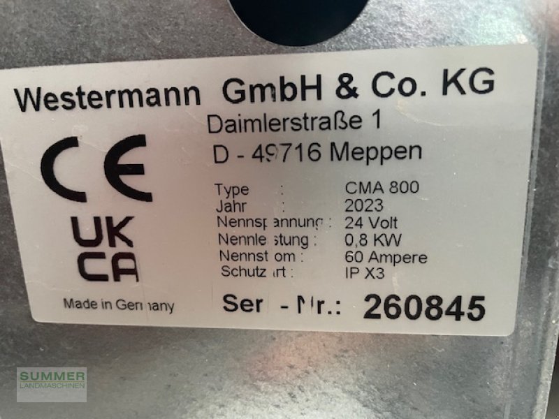 Sonstige Gülletechnik & Dungtechnik a típus Westermann CMA 800, Neumaschine ekkor: Pforzheim (Kép 3)