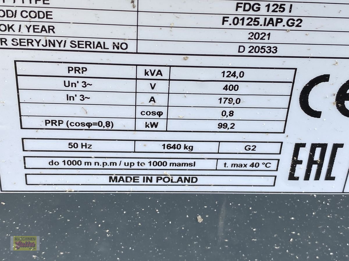 Sonstige Hoftechnik от тип Iveco FOGO MG-Power 125 KVA, Neumaschine в Kötschach (Снимка 5)