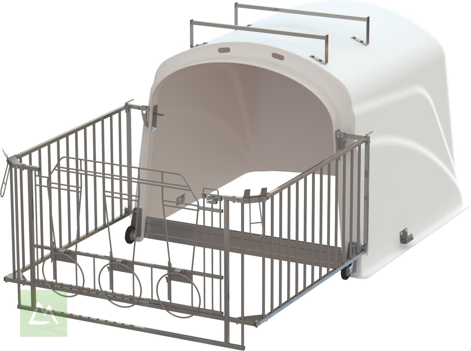 Sonstige Hoftechnik typu Kerbl CalfHouse Premium DUO mit Umzäunung (kostenlose Lieferung), Neumaschine v Weiz (Obrázek 1)