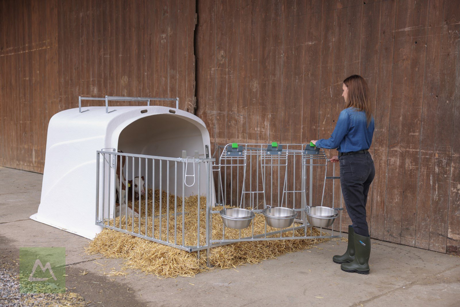 Sonstige Hoftechnik typu Kerbl CalfHouse Premium DUO mit Umzäunung (kostenlose Lieferung), Neumaschine v Weiz (Obrázok 4)