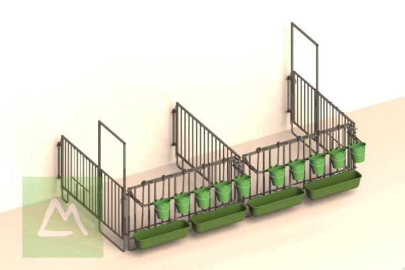 Sonstige Hoftechnik typu Kerbl Kerbl Doppelset Modulare Zaunaufstallung für 2 x 3er Kälbergruppe mit Wandbefestigung (kostenlose Lieferung), Neumaschine v Weiz (Obrázek 1)