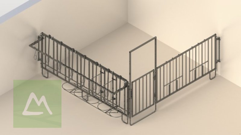 Sonstige Hoftechnik du type Kerbl Kerbl Einzelset Modulare Zaunaufstallung für 3er-Kälbergruppe mit Wandbefestigung (kostenlose Lieferung), Neumaschine en Weiz (Photo 1)