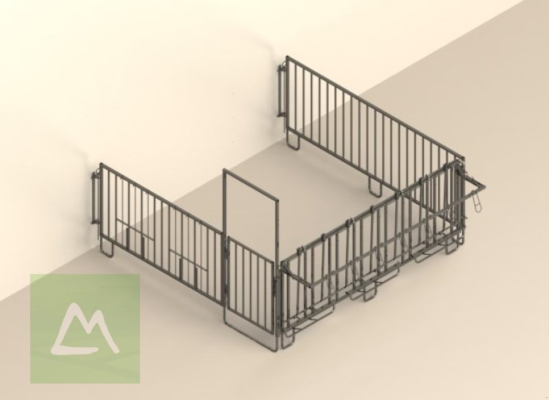 Sonstige Hoftechnik des Typs Kerbl Kerbl Einzelset Modulare Zaunaufstallung für 5er-Kälbergruppe mit Wandbefestigung (kostenlose Lieferung), Neumaschine in Weiz (Bild 1)