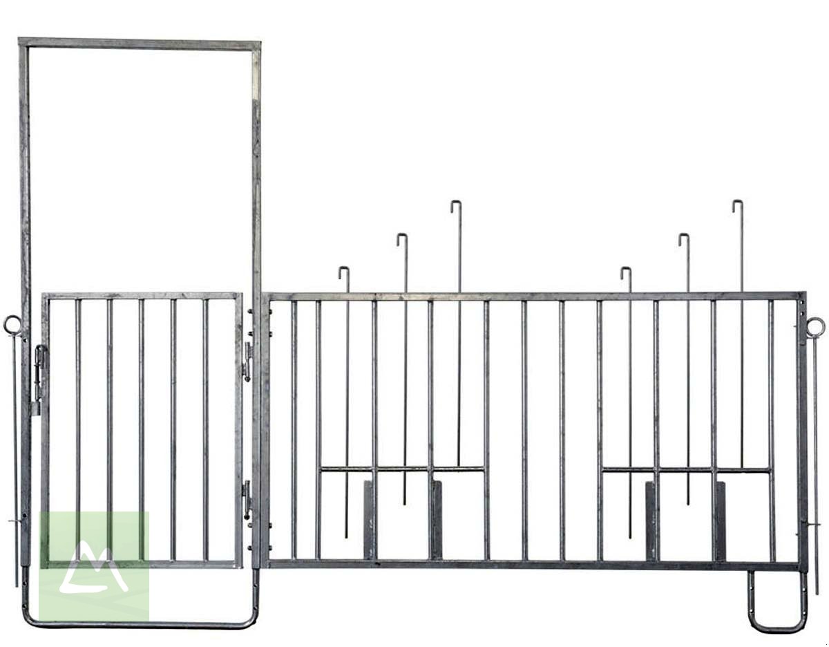 Sonstige Hoftechnik Türe ait Kerbl Kerbl Modulare Zaunaufstallung Zaunteil mit Tür u. 6 Fressplätze (kostenlose Lieferung), Neumaschine içinde Weiz (resim 1)