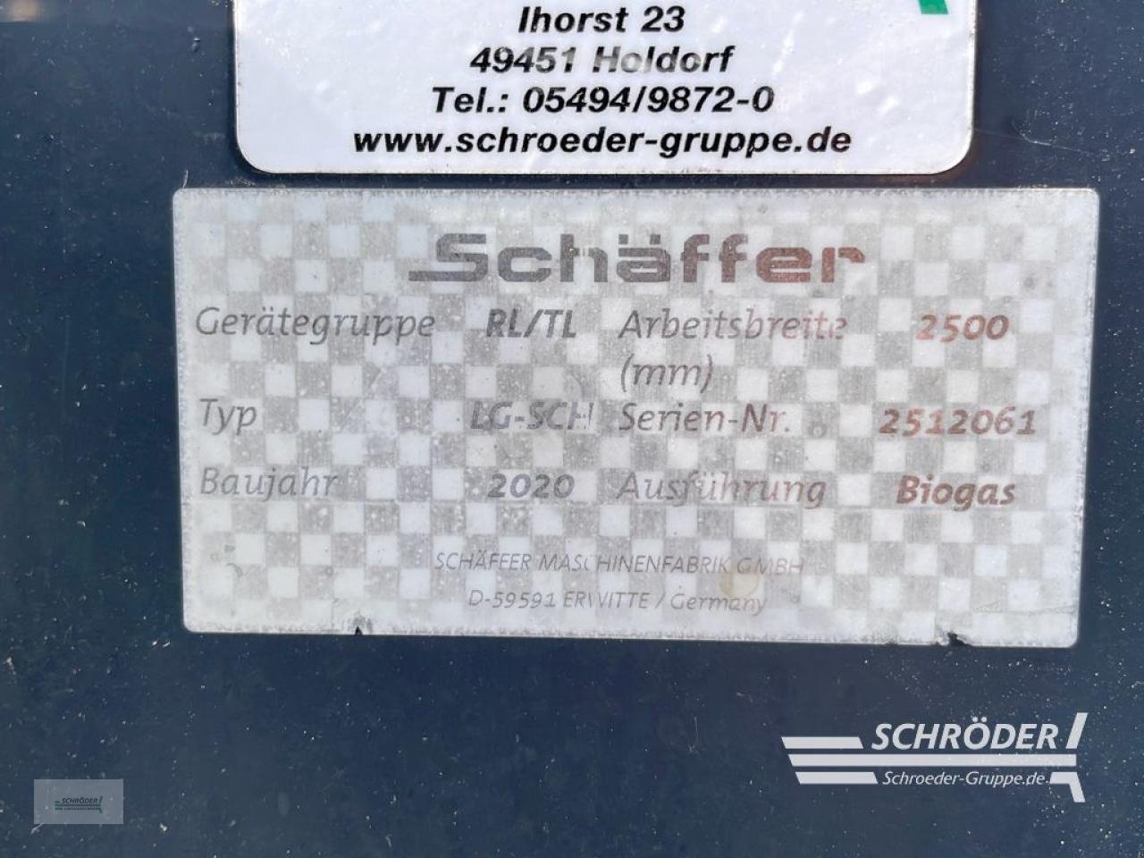 Sonstige Industriemaschinen типа Schäffer LEICHTGUTSCHAUFEL LGS 2500, Gebrauchtmaschine в Westerstede (Фотография 8)