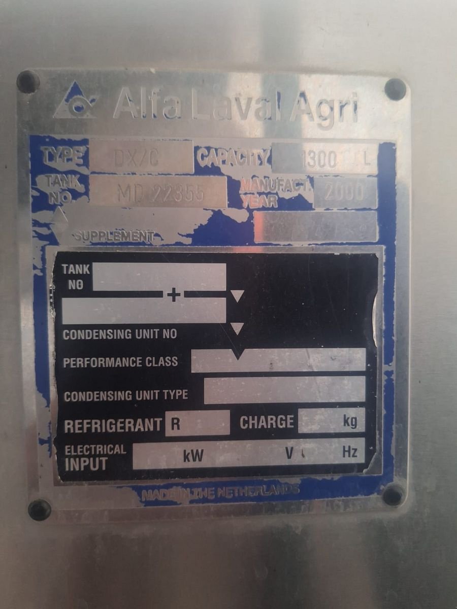 Sonstige Melktechnik & Kühltechnik of the type De Laval DX/C 1300 l Milchkühltank, Gebrauchtmaschine in St. Marienkirchen (Picture 5)