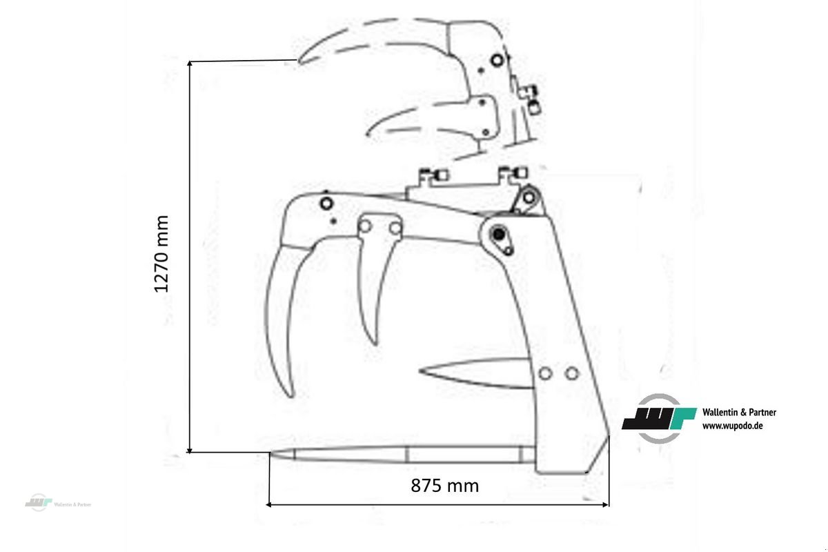 Sonstige Melktechnik & Kühltechnik typu Sonstige Krokodilgebiss mini 1,10 m Silograb S + versch., Neumaschine v Wesenberg (Obrázek 6)