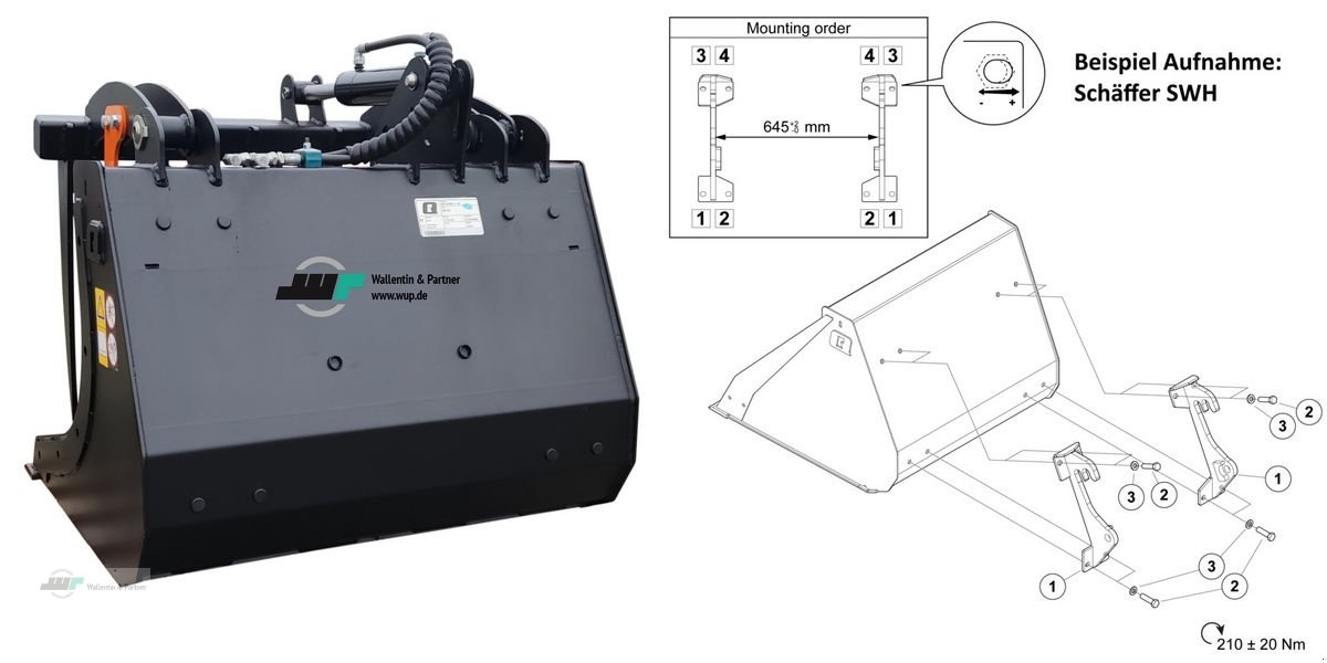 Sonstige Melktechnik & Kühltechnik Türe ait Sonstige Krokodilschaufel mini 0,90m versch. Aufnahmen, Neumaschine içinde Wesenberg (resim 3)