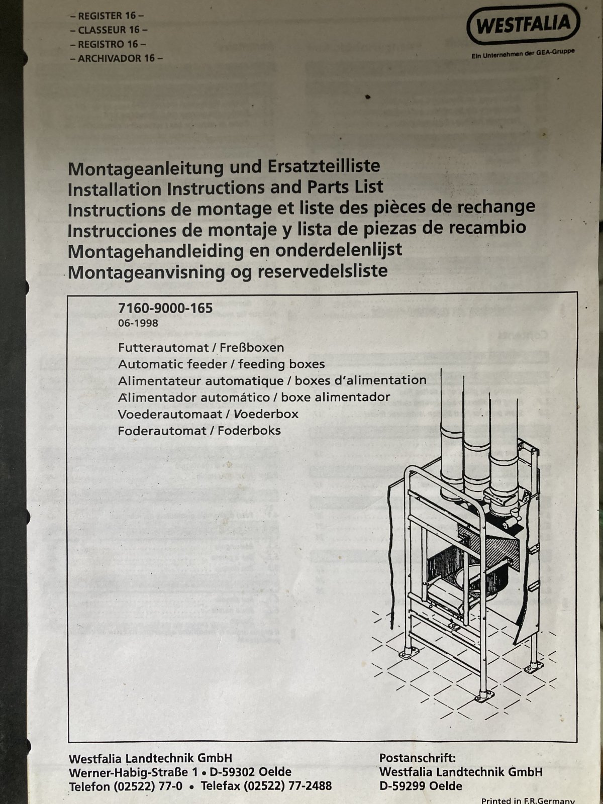 Sonstige Stalltechnik za tip Westfalia Stalleinrichtung, Gebrauchtmaschine u Blaibach (Slika 2)