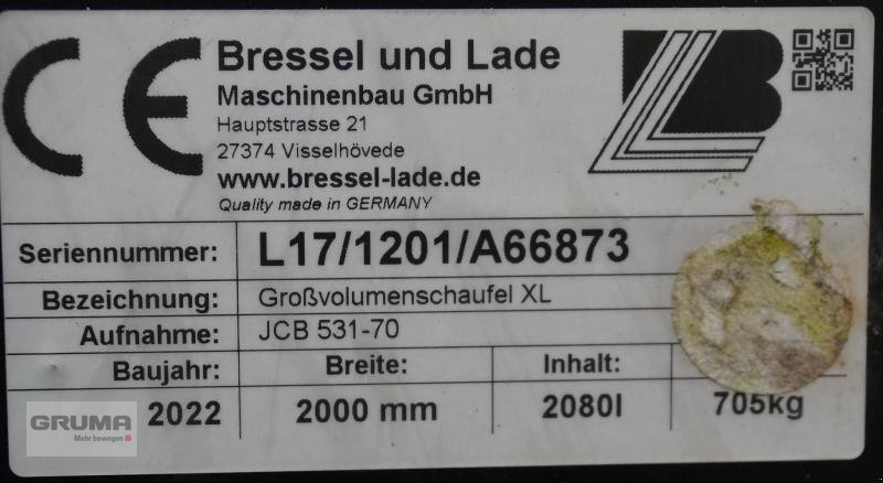 Sonstige Teile a típus Bressel & Lade Großvolumenschaufel XL, Gebrauchtmaschine ekkor: Friedberg-Derching (Kép 4)