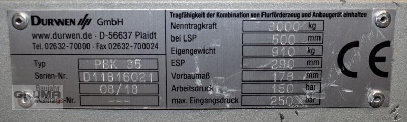 Sonstige Teile tip Durwen Durwen, PBK 35, Breite 1350mm, Gebrauchtmaschine in Friedberg-Derching (Poză 5)