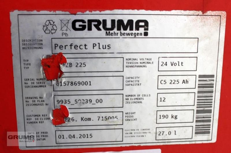 Sonstige Teile del tipo Gruma 24 Volt 3 PzB 225 Ah, Gebrauchtmaschine en Friedberg-Derching (Imagen 5)