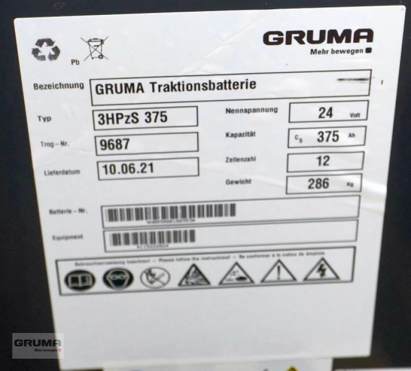 Sonstige Teile du type Gruma 24 Volt 3 PzS 375 Ah, Gebrauchtmaschine en Friedberg-Derching (Photo 5)