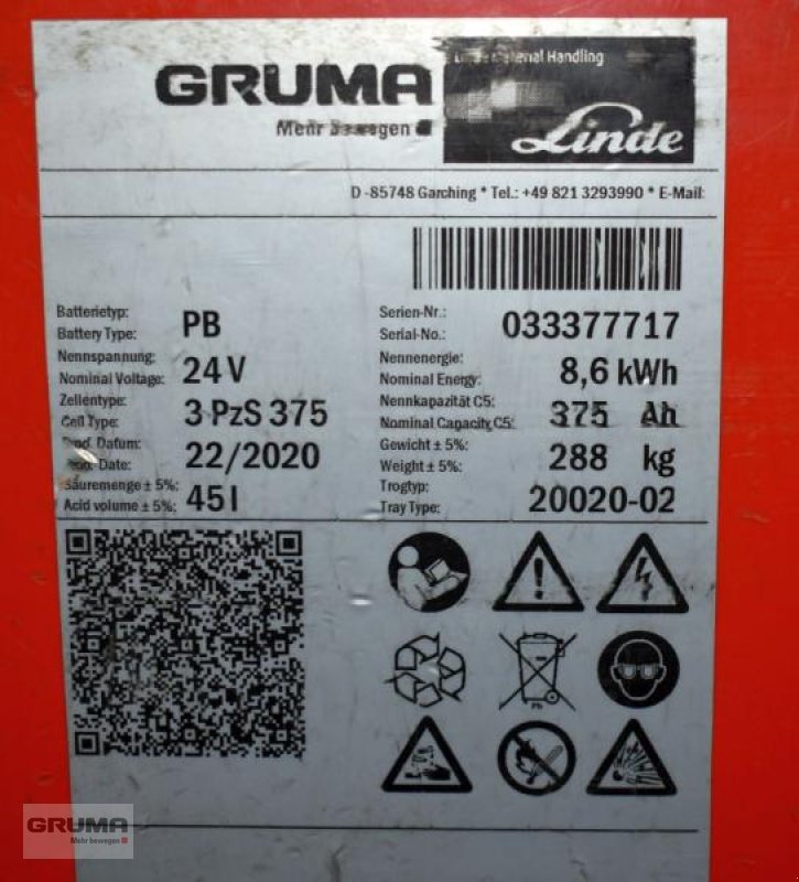 Sonstige Teile tip Gruma 24 Volt 3 PzS 375 Ah, Gebrauchtmaschine in Friedberg-Derching (Poză 5)