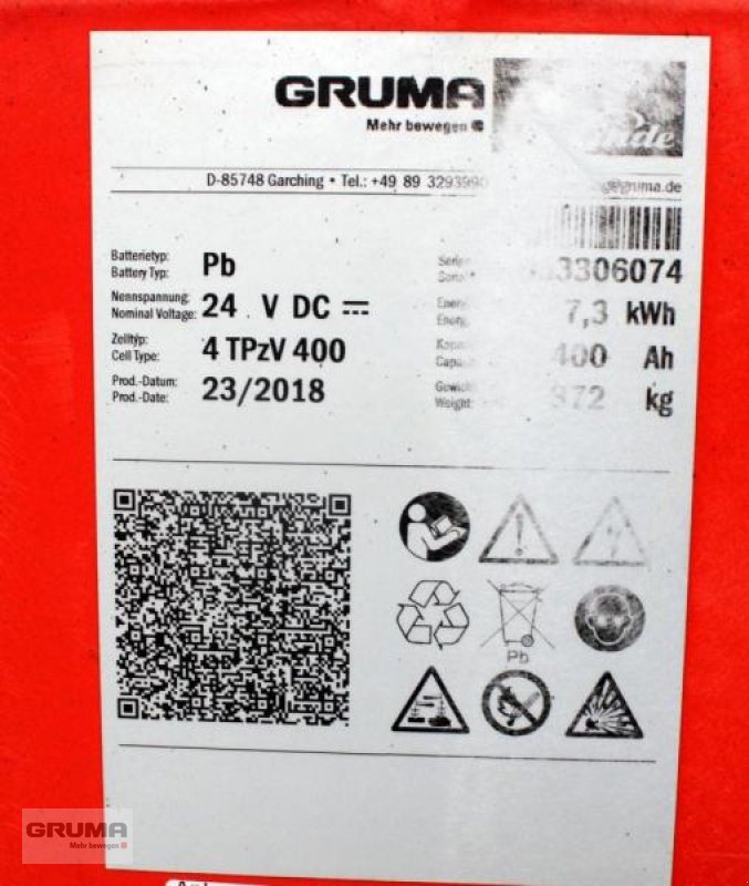 Sonstige Teile typu Gruma 24 Volt 4 PzV 400 Ah, Gebrauchtmaschine v Friedberg-Derching (Obrázek 5)