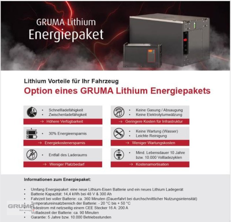 Sonstige Teile Türe ait Gruma 48 Volt 3 PzS 300 Ah, Gebrauchtmaschine içinde Friedberg-Derching (resim 1)