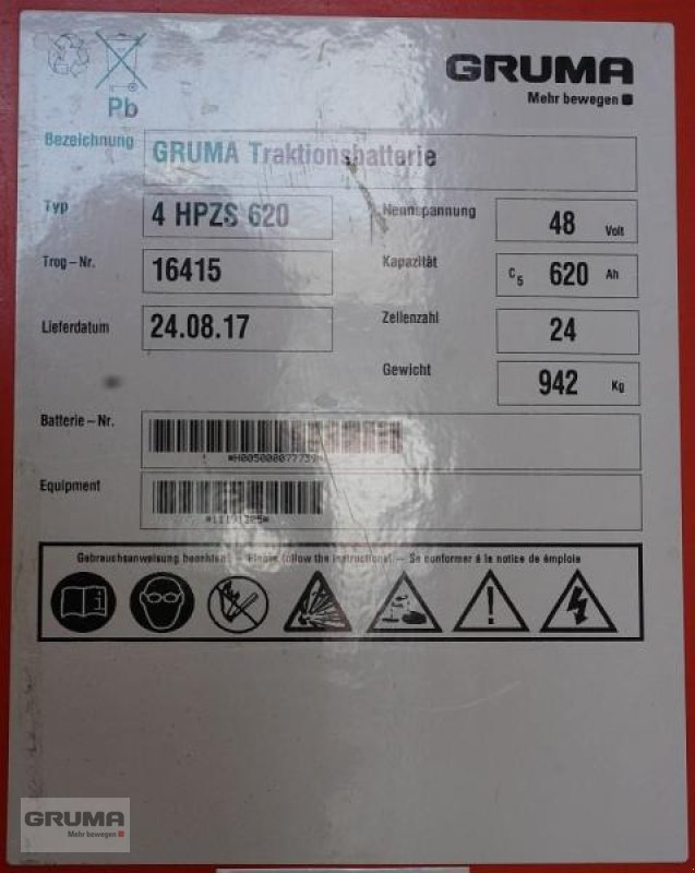 Sonstige Teile от тип Gruma 48 Volt 4 PzS 620 Ah, Gebrauchtmaschine в Friedberg-Derching (Снимка 5)