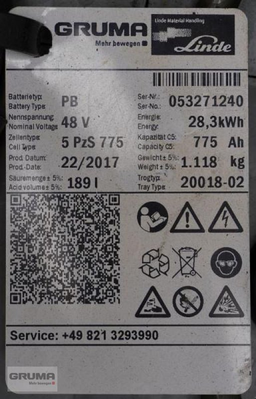 Sonstige Teile typu Gruma 48 Volt 5 PzS 775 Ah, Gebrauchtmaschine v Friedberg-Derching (Obrázok 5)