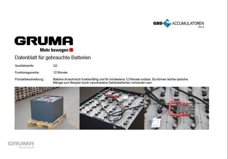 Sonstige Teile Türe ait Gruma 48 Volt 5 PzS 775 Ah, Gebrauchtmaschine içinde Friedberg-Derching (resim 6)