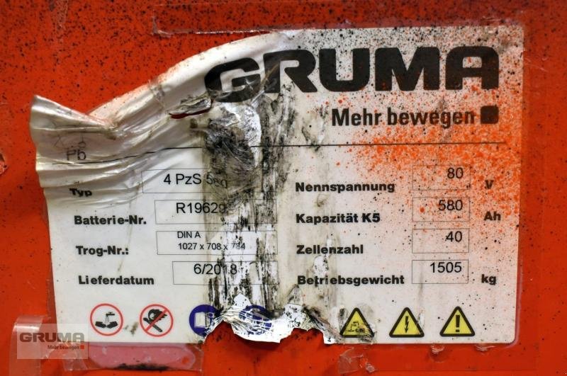 Sonstige Teile Türe ait Gruma 80 Volt 4 PzS 580 Ah, Gebrauchtmaschine içinde Friedberg-Derching (resim 5)