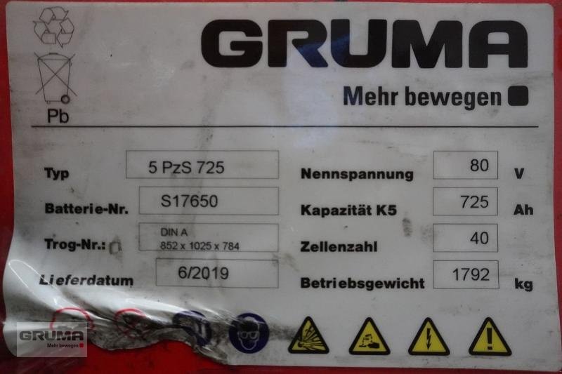 Sonstige Teile des Typs Gruma 80 Volt 5 PzS 725 Ah, Gebrauchtmaschine in Friedberg-Derching (Bild 5)