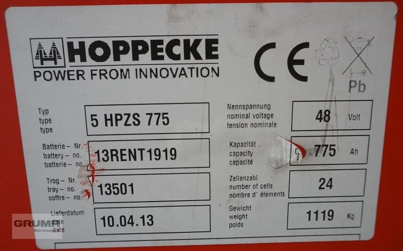 Sonstige Teile tipa Hoppecke  48 Volt 5 PzS 775 Ah, Gebrauchtmaschine u Friedberg-Derching (Slika 5)